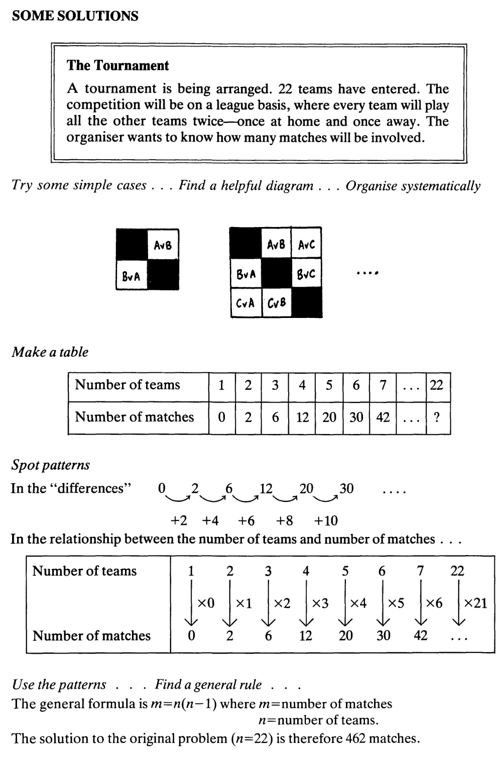 Example page from 'Problems with Patterns and Numbers'
